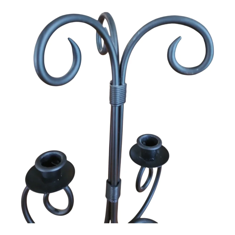 Partylite Revere Black Metal Taper Candalabra